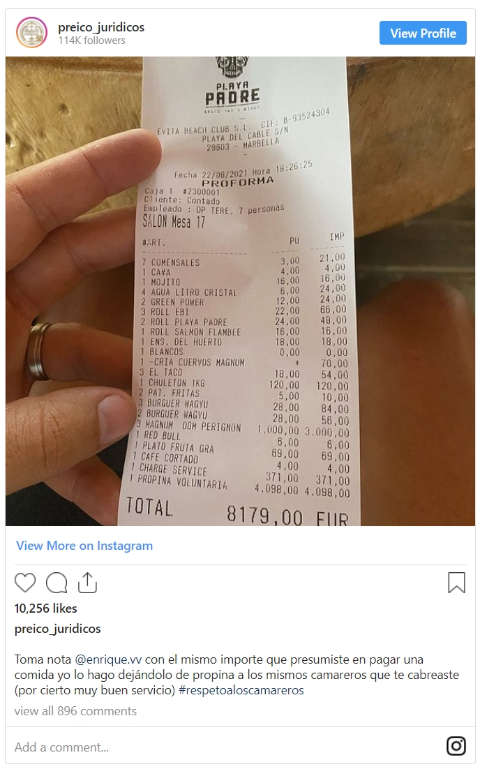 Pelea de propinas entre pastosos