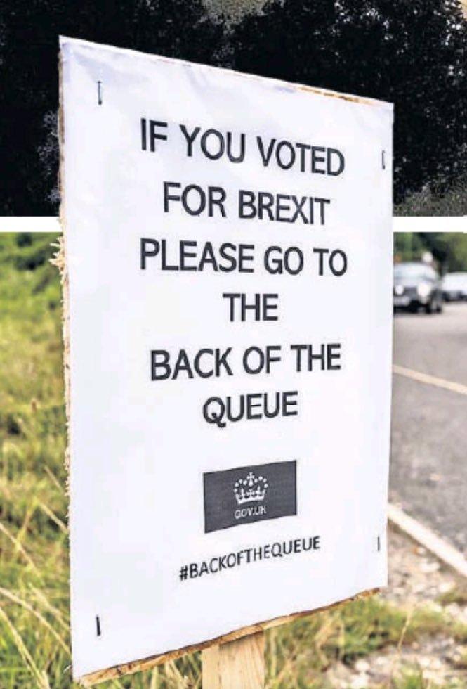 “Si has votado por el Brexit, ponte al final de la cola”.