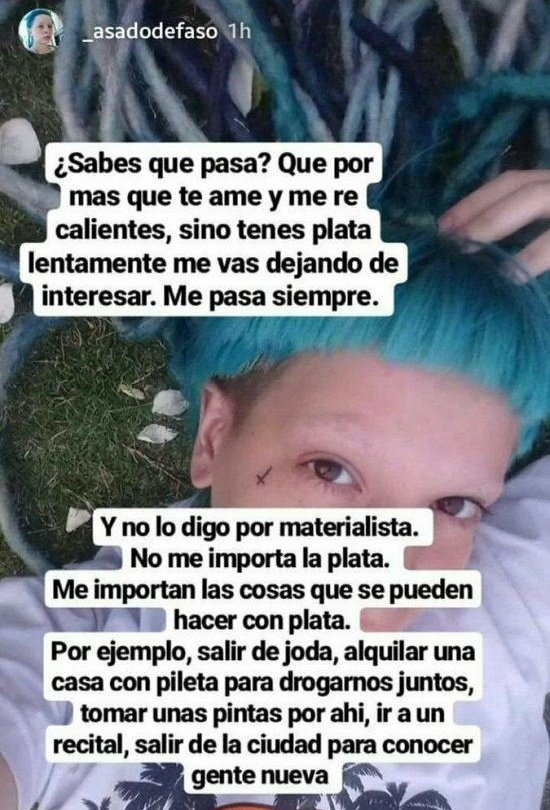 "No me importa el dinero, PERO..."