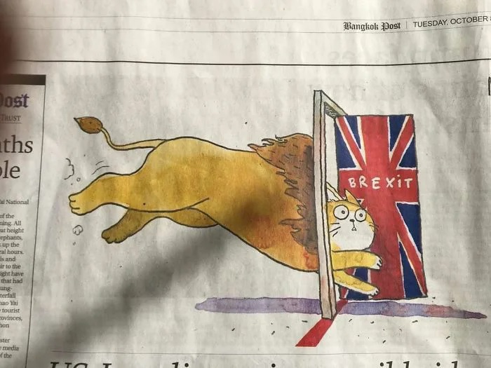 Genial ilustración publicada en el Bangkok Post