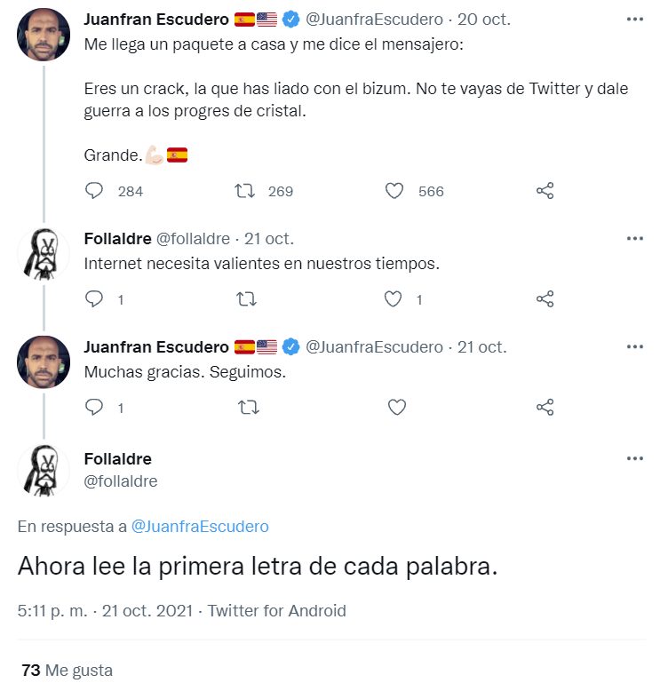 Twitter es ahora mismo un campo de minas para el pobre Juanfran