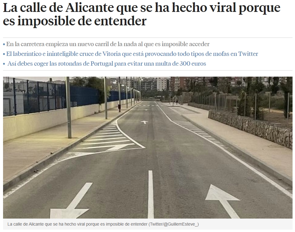 La calle de Alicante que nadie entiende
