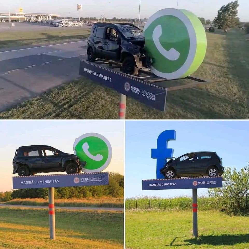 ¿Conduces o chatesas?