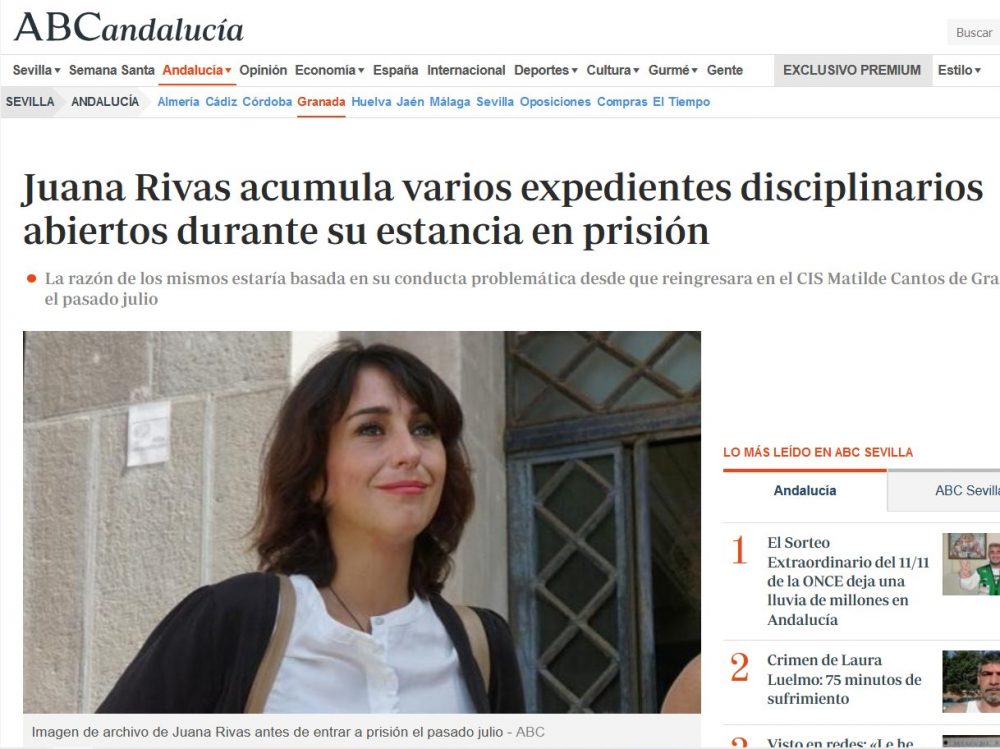 Los jueces no ven en ella ningún arrepentimiento.