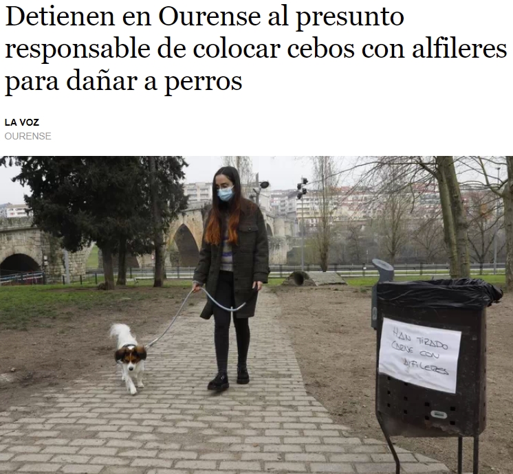 Han pillado al "matacans" de Ourense