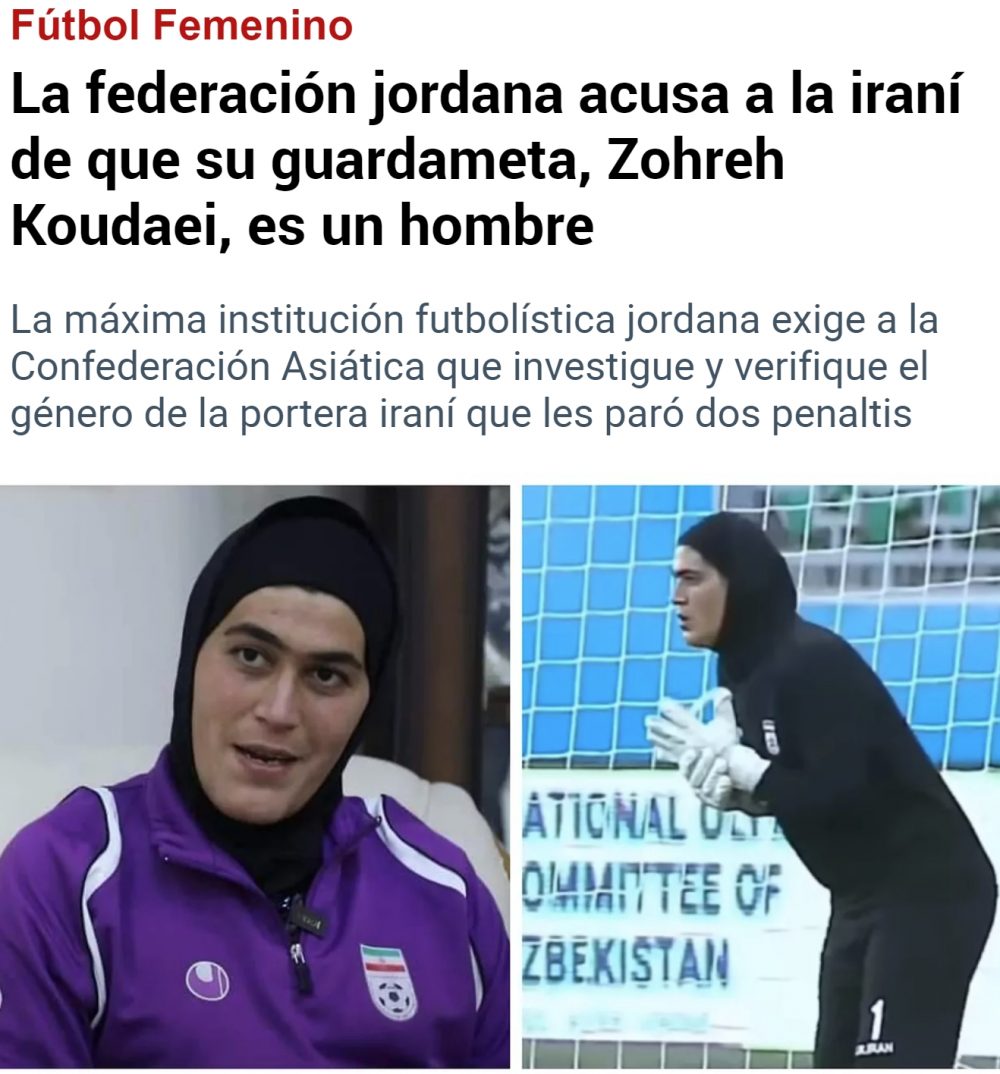 Yo solo puedo pensar en que realmente sea una mujer... No creo que le siente muy bien.