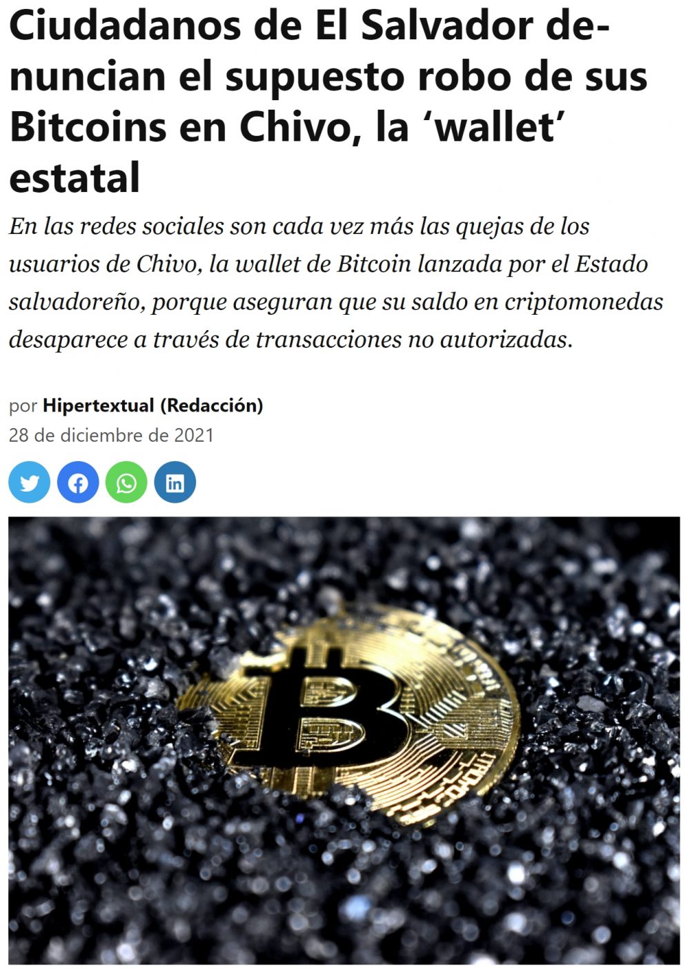 Cryptoliada en El Salvador