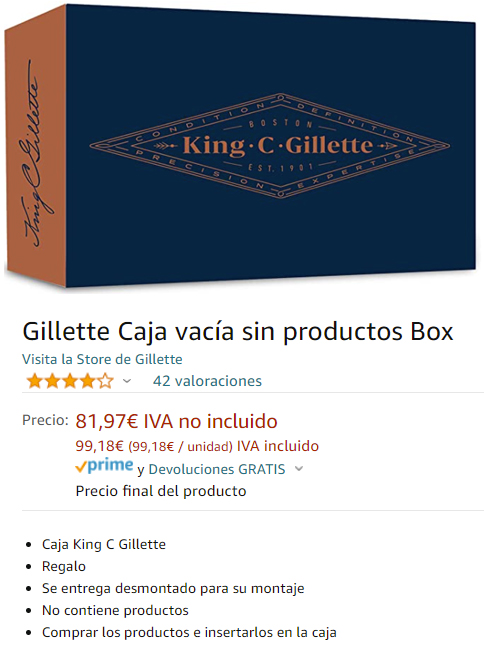 Igual lo de "CAJA VACÍA SIN PRODUCTOS" no era suficientemente descriptivo para Chiara...