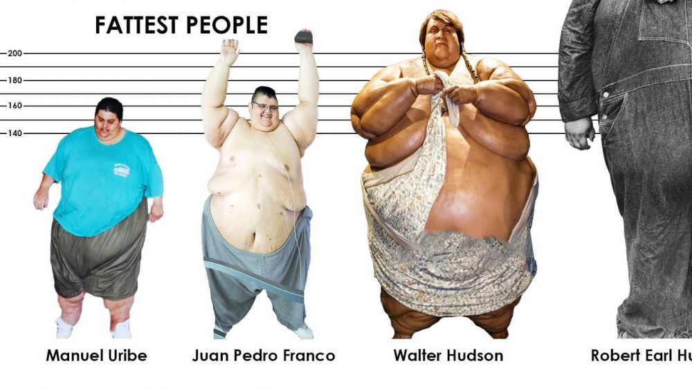 Comparativa De Tama o Entre Las Personas M s Obesas De La Historia