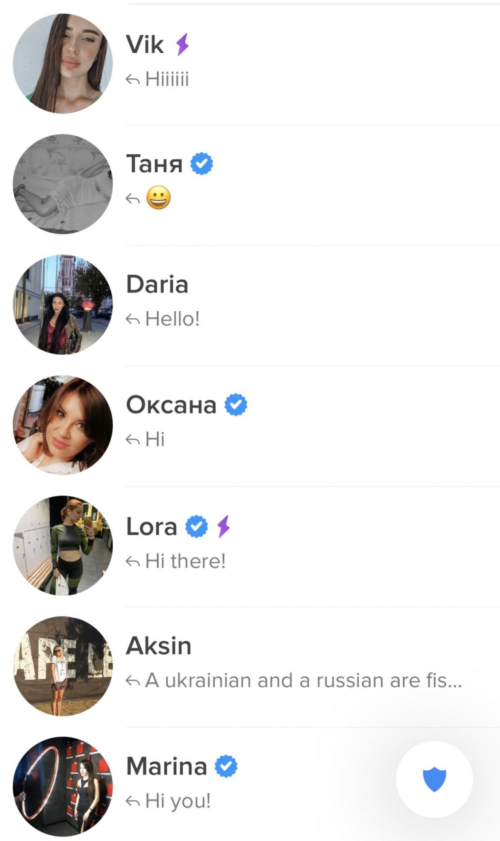 La lista de Tindr Schindler