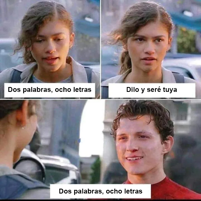 Dos palabras, ocho letras...