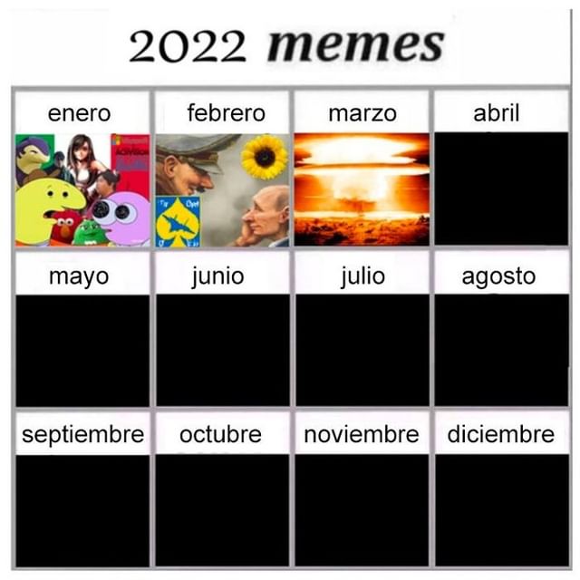 El calendario de memes de este año podría ser especialmente corto...