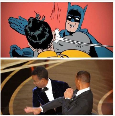 Will Smith le mete un tortazo a Chris Rock en la gala de los Oscar, por hacer un chiste sobre su mujer