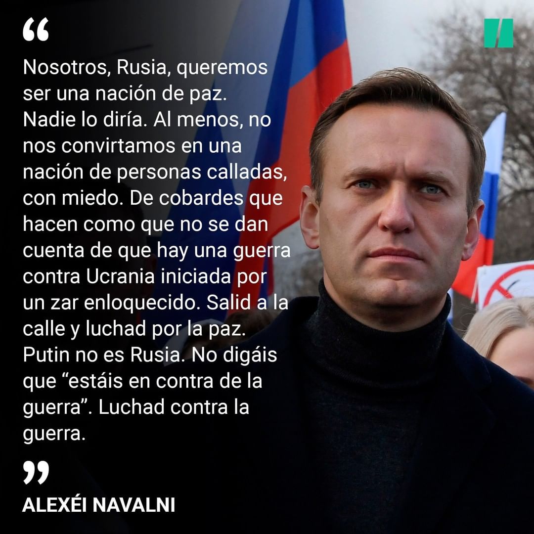 Navalni pide a la población rusa que no se quede callada