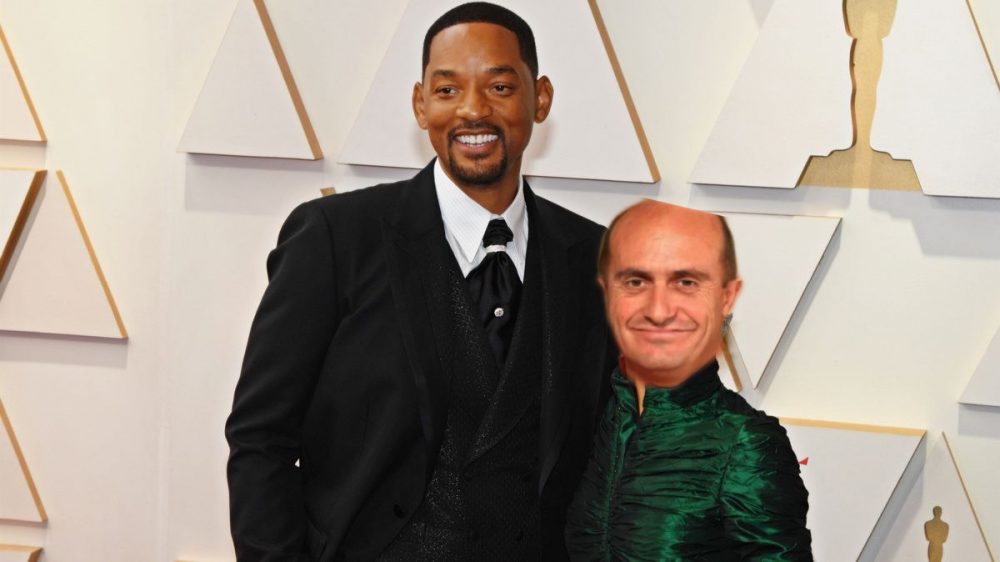 Will Smith llegando al after party de los Oscar