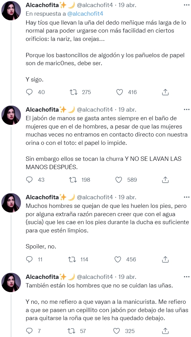 Cambiad "tíos" por "perroflautas" y la tendríais en primera fila para cancelarse a sí misma