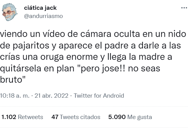 Madre mía Jose...