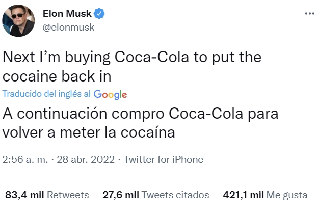 Elon no se conforma con Twitter