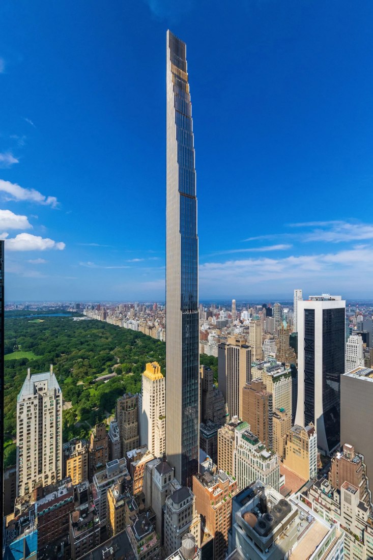 Termina la construcción del rascacielos más esbelto del mundo en Manhattan: 111 West 57th Street