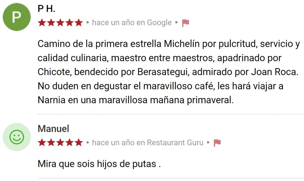 En Burgos hay un bar tan horríblemente malo, que la gente se puso de acuerdo para ponerle reseñas buenísimas para trolear a futuros clientes