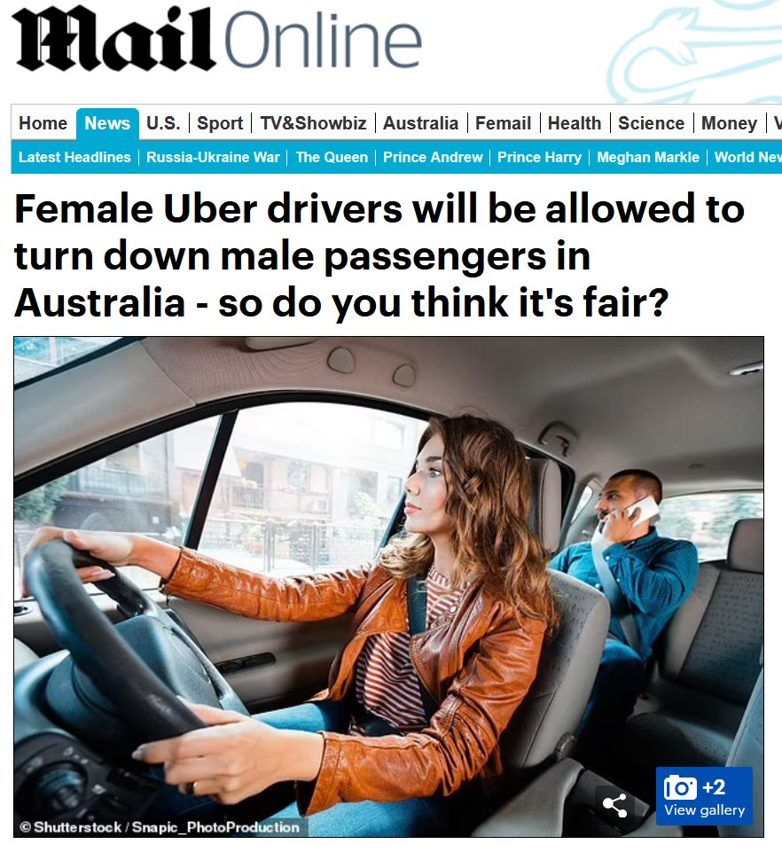 Â¡Las conductoras de Uber en Australia podrÃ¡n rechazar a pasajeros negros!