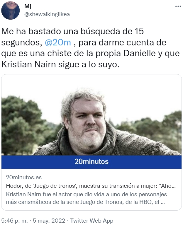 20 Minutos se come con patatas la supuesta transición a mujer de HODOR (Juego de Tronos)