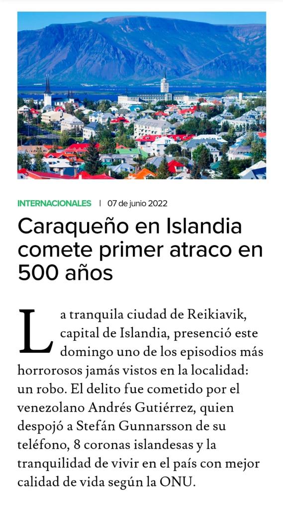 Ayer fue un día muy especial en Islandia