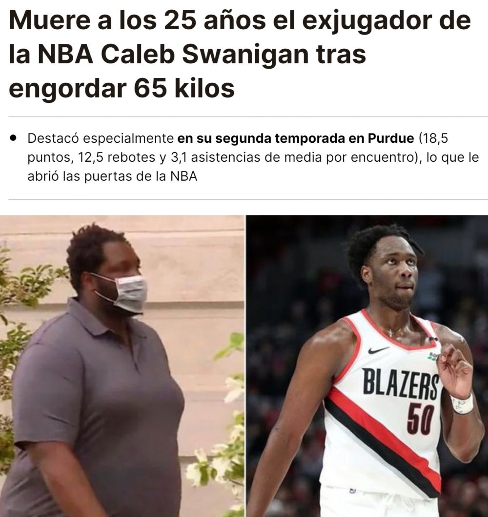 Percibo cierta gordofobia en este titular...