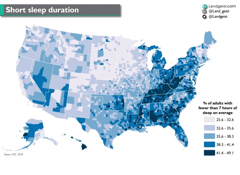 El mapa del sueño en el mundo: ¿cuánto dormimos de media?