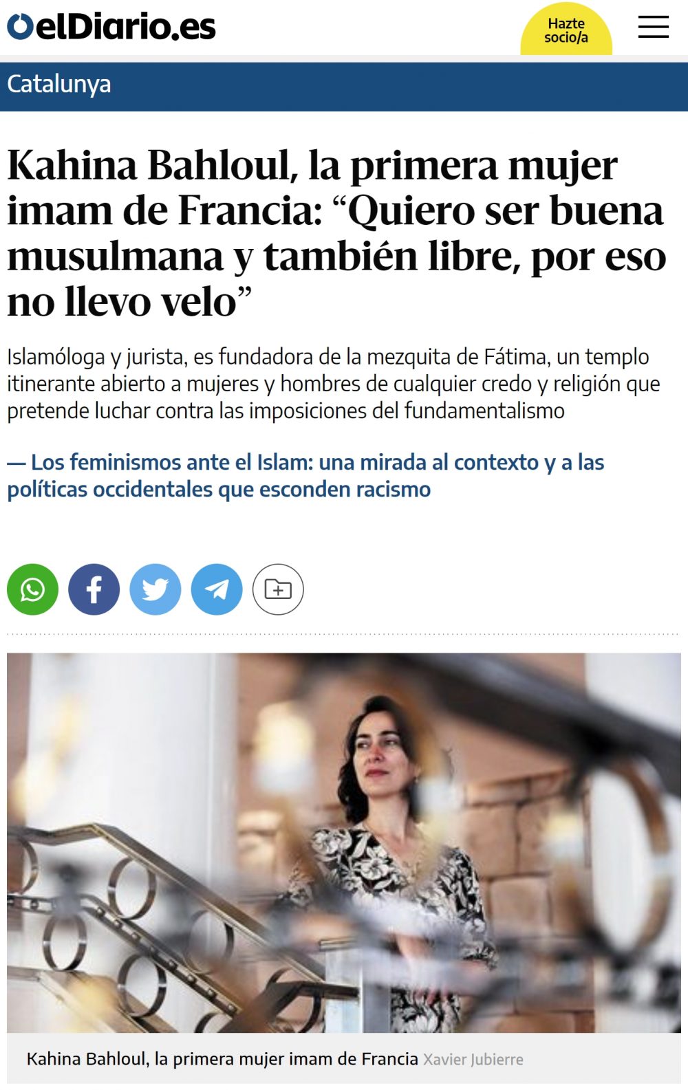 La primera imam mujer