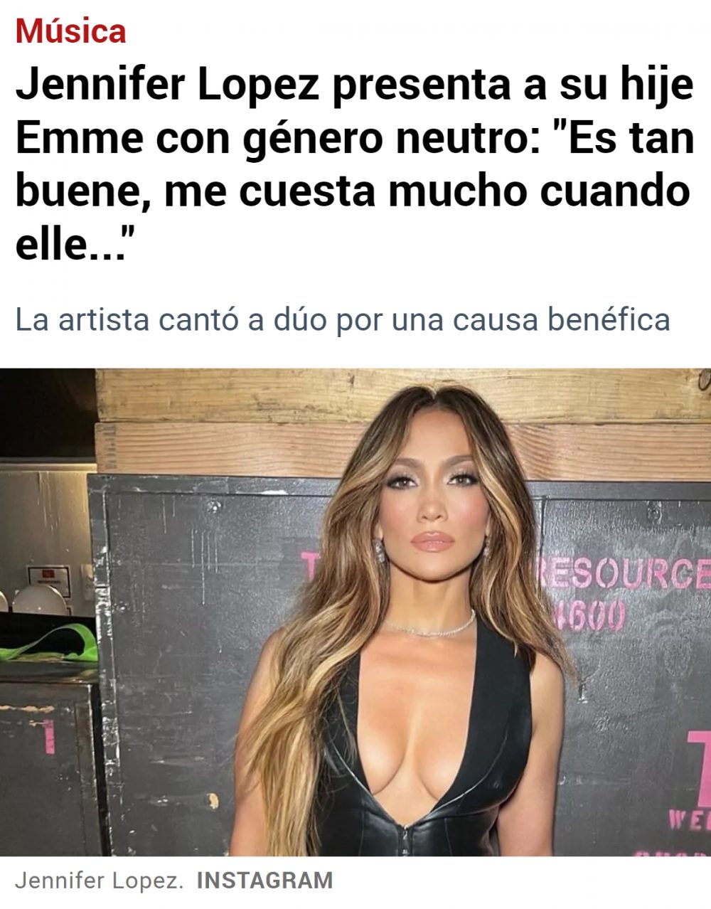 La nueva hija de Jennifer Lopez es de género neutro