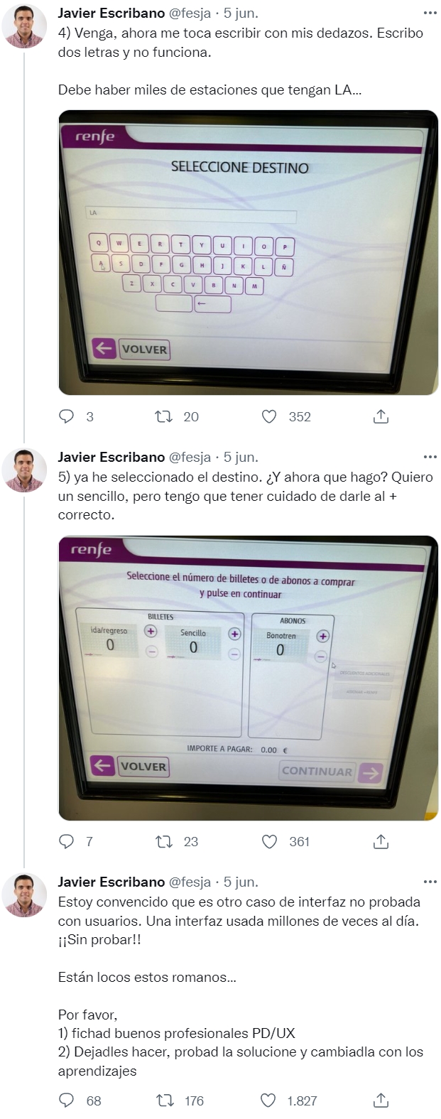 A veces pienso que el diseño de mi web es una mіerda, pero luego me meto a la web de Renfe y se me pasa...