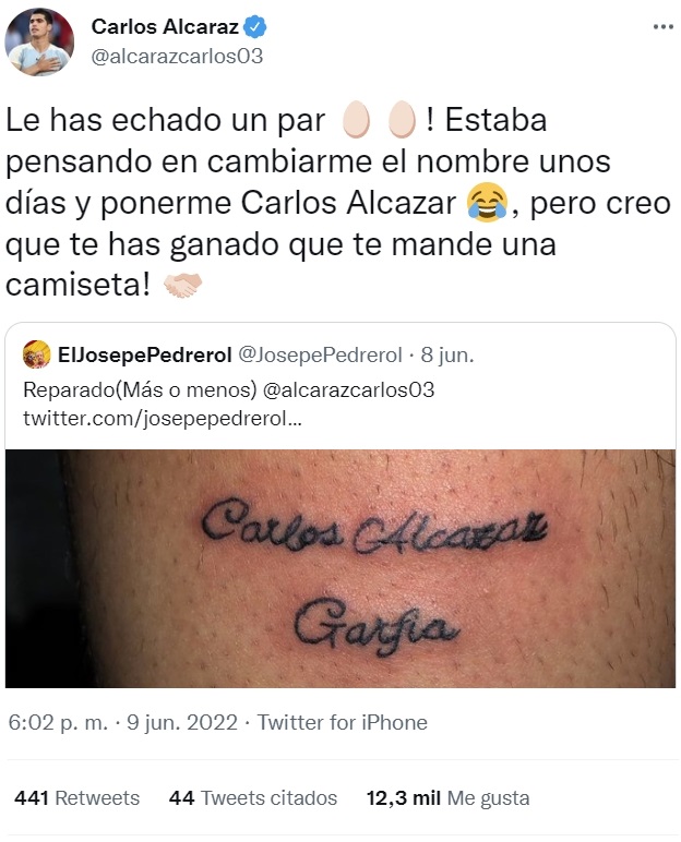 Grande Carlos <del>Alcazar</del> Alcaraz