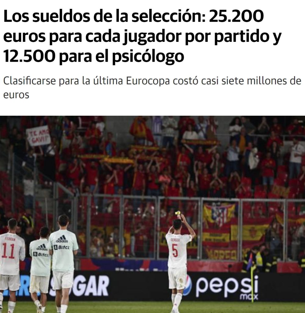 Las jugadoras de la selección femenina de fútbol cobrarán lo mismo que los de la selección masculina