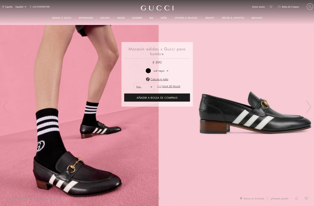 Gucci y Adidas lanzan unos mocasines (saltarines) por 890€