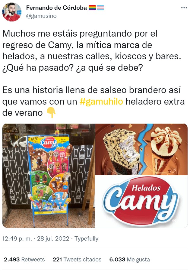 La mítica marca de helados Camy ha vuelto, pero... ¿Por qué?