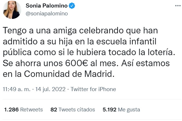 5000 euros al mes se ha ahorrado. Oremos.