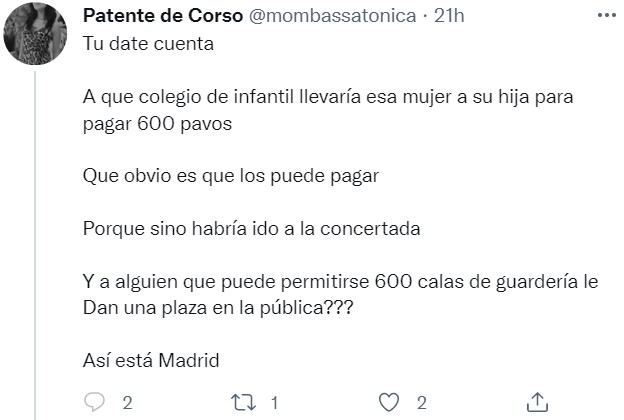 5000 euros al mes se ha ahorrado. Oremos.