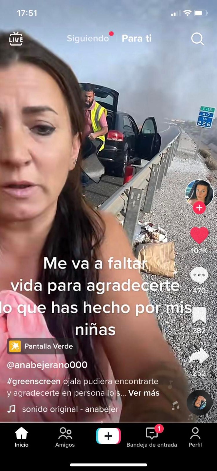 Grasias por salvarle la vida a mis hijas mientras yo abro directo en Instagram