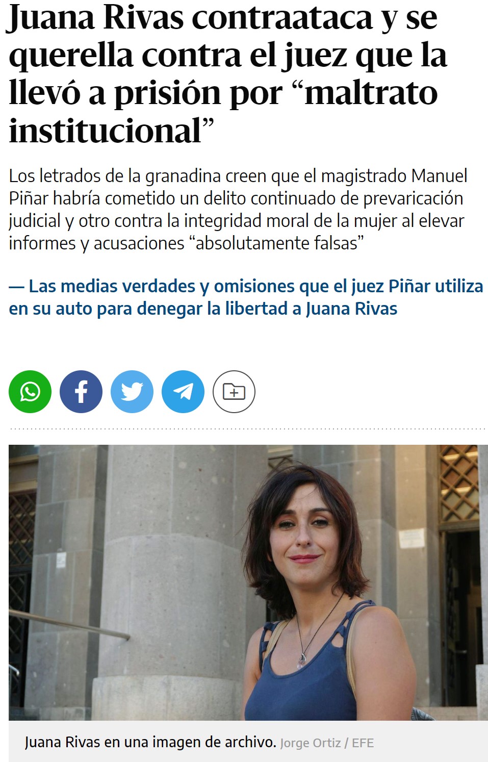 El mundo al revés: con todas las pruebas en su contra, Juana Rivas decide querellarse contra el juez que la llevó a prisión