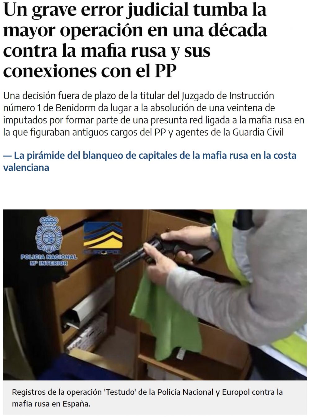 Un grave y OPORTUNO error...