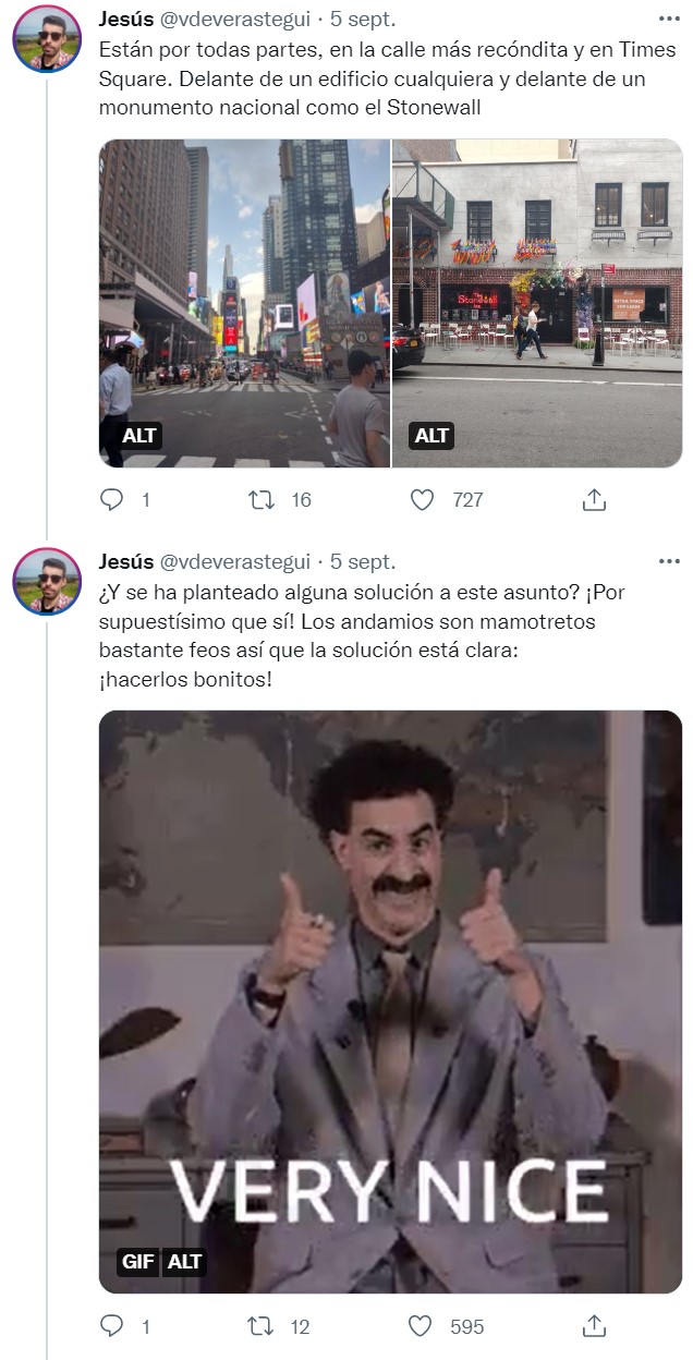 En NY llevan muchos años mirando al cielo con miedo, y no por temor a ver un avión estrellándose...