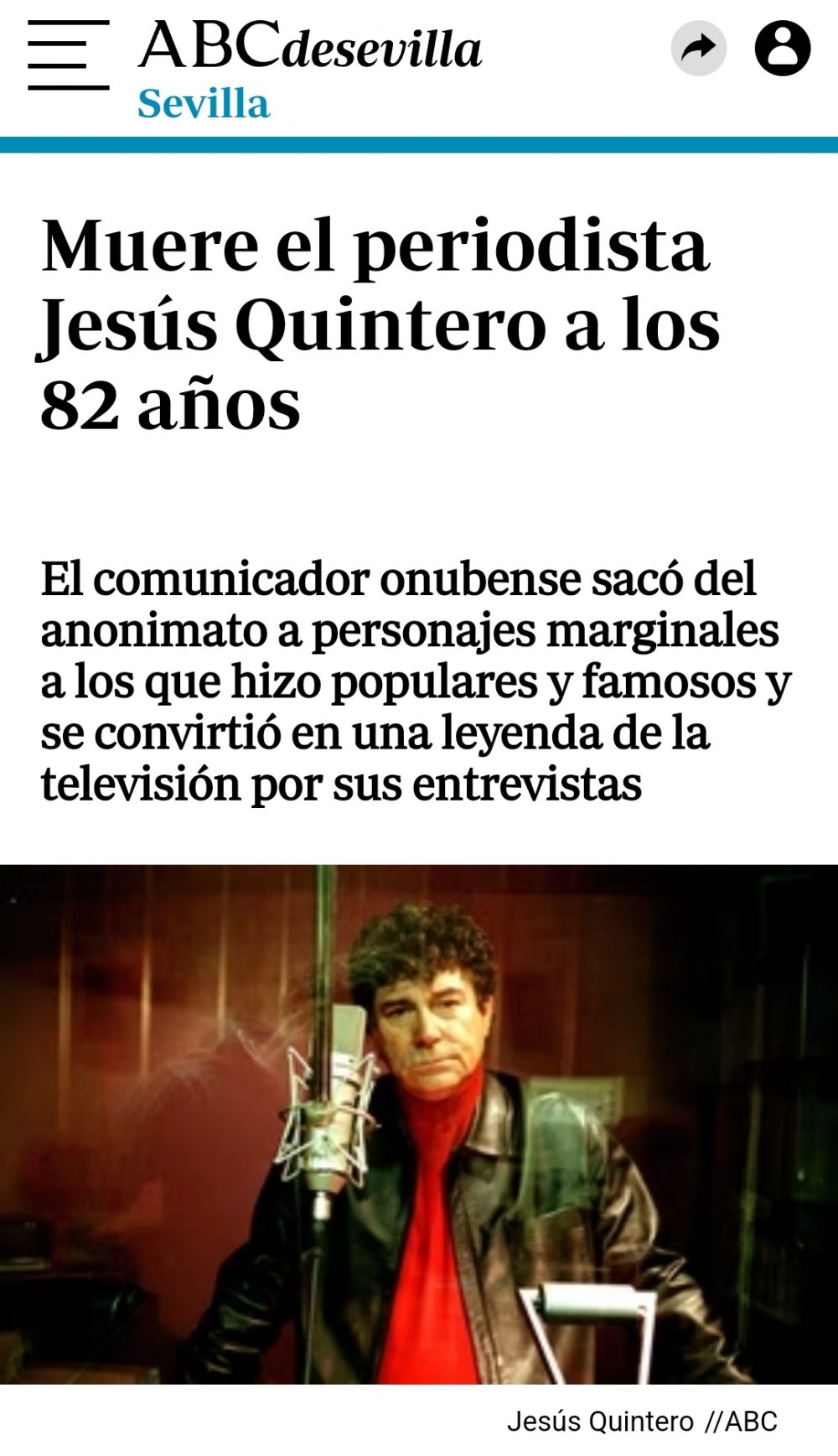 Ha muerto Jesús Quintero