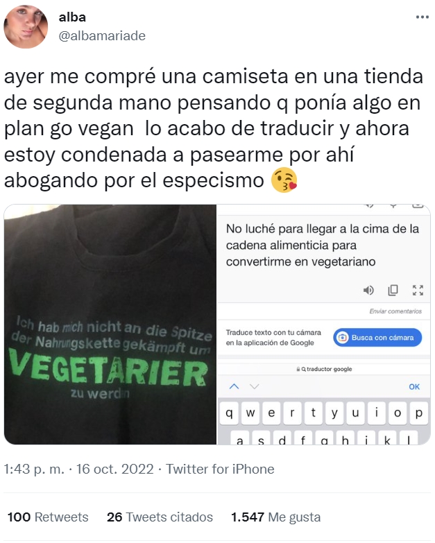 Lost in translation: vegan edition