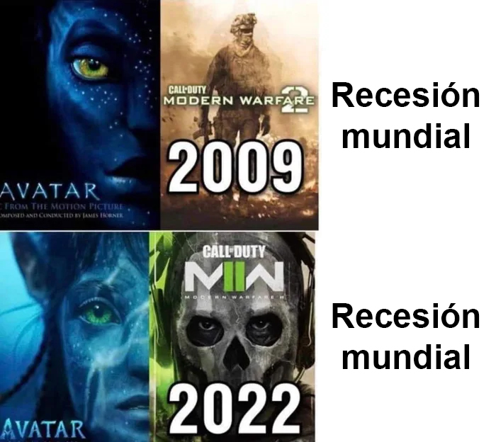 Avatar y Call of Duty MW: los principales marcadores de la recesión mundial