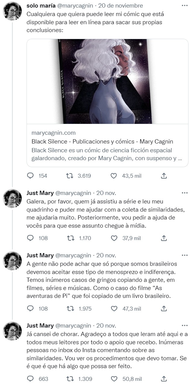 Una autora y artista brasileña vio #1899 (Netflix) y descubrió que le copiaron TODA la historia de su cómic.