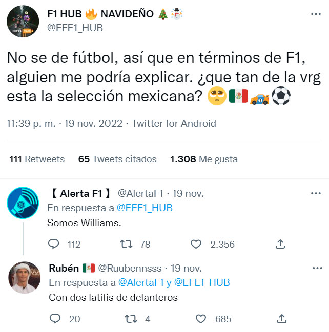 Fútbol explicado en términos de F1