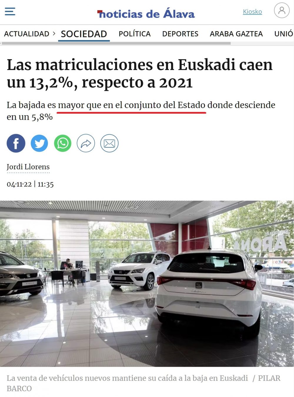 ¿Sabías que algunos medios vascos aún utilizan la palabra "Estado" en lugar de "España" o "País"?