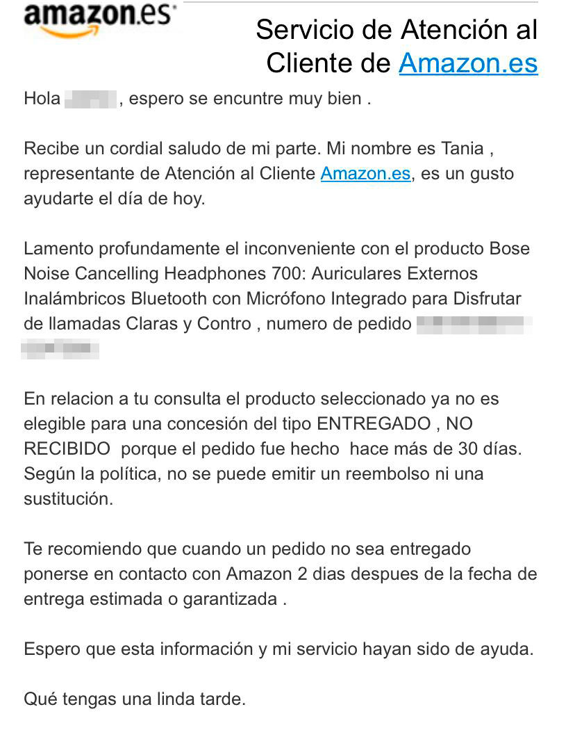 Dos meses esperando a que lleguen unos cascos y... ni cascos, ni dinero.