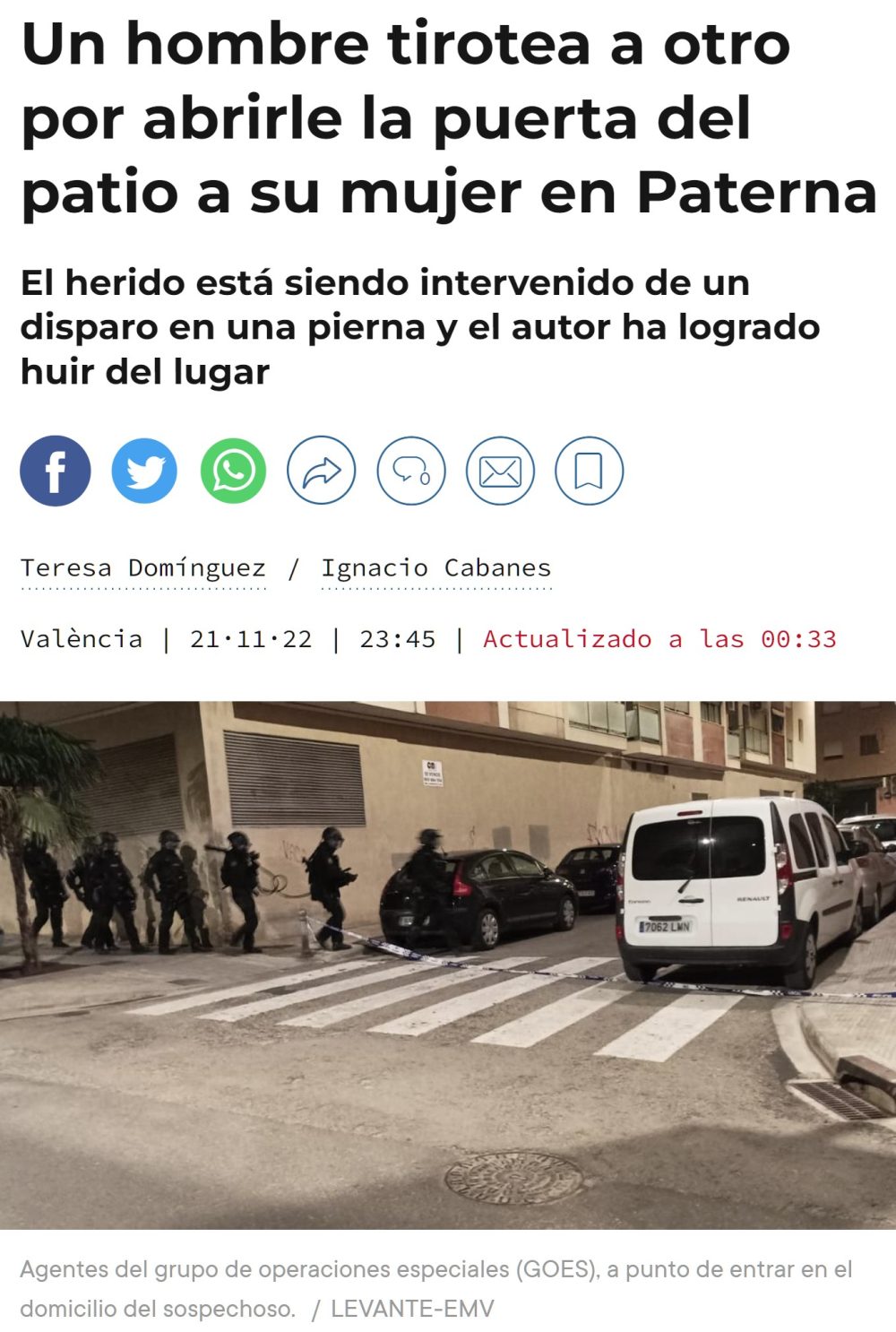 "El ahora fugado ha entendido ese hecho como un acto libidinoso hacia su esposa"